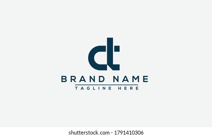 TC, CT Logo Design Template Vector Graphic Branding Element.