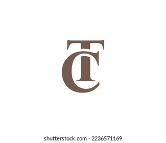 plantilla vectorial de diseño de logotipo TC