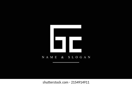 TC, CT, T, C abstract letters logo monogram
