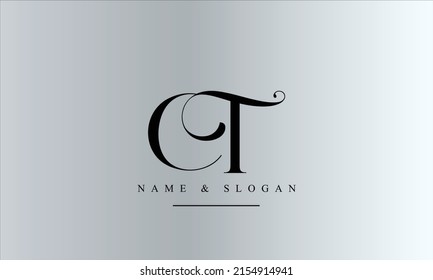 TC, CT, T, C abstract letters logo monogram