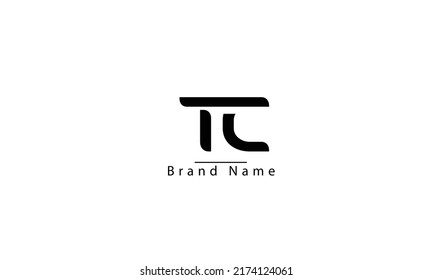 TC CT T C abstract vector logo monogram template