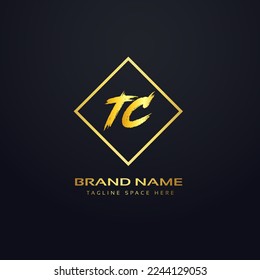 TC Golden Color Letters logo 