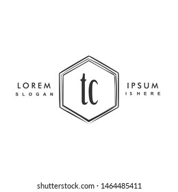 TC Initial beauty monogram logo vector