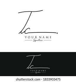 TC Initial letter handwriting and signature logo.