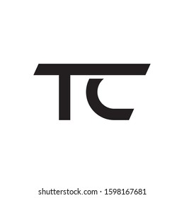 TC initial letter logo template vector icon design