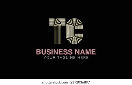 TC initial logo | initial based abstract modern minimal creative logo, vector template image. luxury logotype , real estate homie . typography . initials 