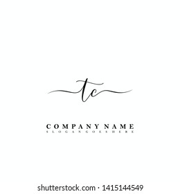 TC Initial luxury handwriting logo vector