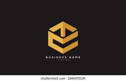 TC initials monogram letter text alphabet logo design