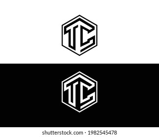 Diseño Del Logotipo De Letra TC Y Del Elemento Vector De Icono.