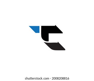 Diseño Del Logotipo De Letra TC Y Del Elemento Vector De Icono.