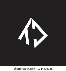 TC Logo monogram with standout triangle shape ribbon design template