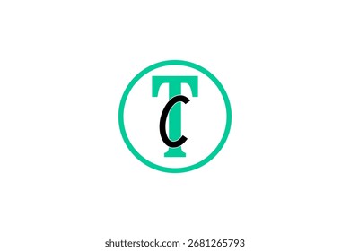 TC Monogram Logo - Moderner Anfangsbuchstabe Vektordesign für Branding, Geschäftsidentität Kreative Nutzung