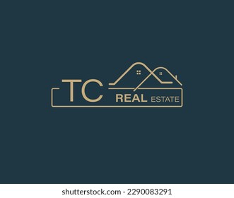 TC Real Estate  Consultants Logo Design Vectors images. Luxury Real Estate Logo Design