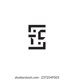 TC square concept retro logo in high quality professional design that will print well across any print media