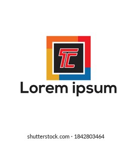 TC T C Buchstaben Logo Design "Tc"für Marken und Firmennamen
