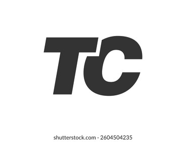 TC Techno Editable Font Logo For Corporate Branding. Bold, Futuristic Design With Unique Typographic Ideas. Minimal Custom Type And Dynamic Letter Variations For Promotion, Printing, And Book Titles