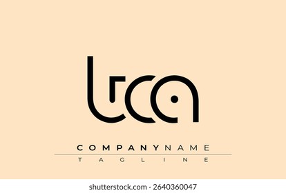 TCA abstract letter design. Modern Business Logo Design With Abstract Typography and Contemporary Style