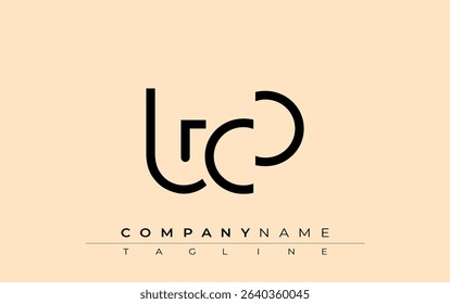 TCC abstract letter design. Modern Business Logo Design With Abstract Typography and Contemporary Style