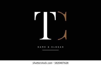 TC,CT,T ,C  Abstract Letters Logo  Monogram