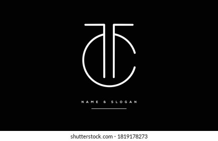 Tccttc Abstract Letters Logo Monogram Stock Vector (Royalty Free ...