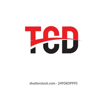TCD Letter Initial Logo Design Vector Illustration