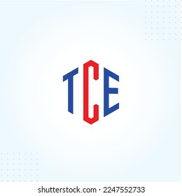 TCE or Ect Logo Template  In Modern Creative  Minimal Style  Vector Design