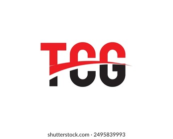 TCG Letter Initial Logo Design Vektorillustration