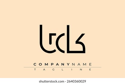 TCK abstract letter design. Modern Business Logo Design With Abstract Typography and Contemporary Style