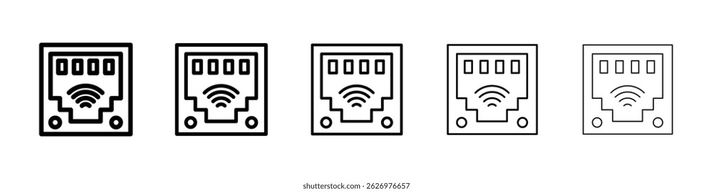 TCP icon Simple thin line flat symbol