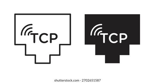 TCP-Symbol für Webdesign, mobile Apps
