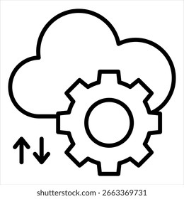 Tcp Ip Single Icon Outline Illustration