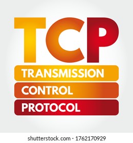 TCP: acrónimo del protocolo de control de transmisión, fondo de concepto de tecnología