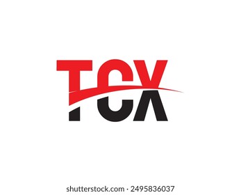 Ilustración vectorial de diseño de logotipo inicial de letra TCX