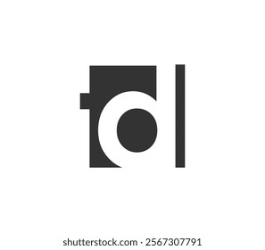 TD creative geometric initial based modern and minimal logo. Letter t d trendy fonts. Universal professional elegant techno vector design.