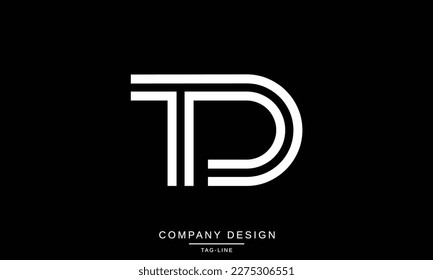 TD, DT, Abstract Letters Logo Monogram