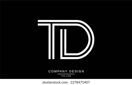 TD, DT, Abstract Letters Logo Monogram