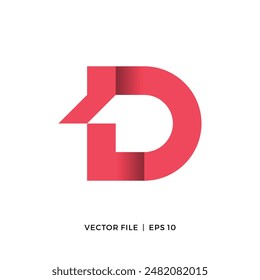 TD-Austausch einfacher Buchstabe Logo Design