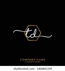 TD Initial handwriting logo template