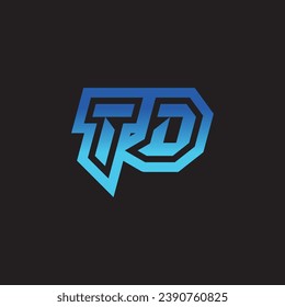 TD initial inspiration logo design esport and gaming clan ideas