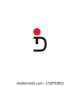 td letter vector logo design