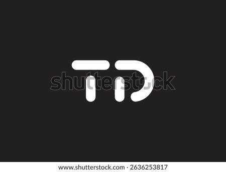 TD logo desing and monogram logo
