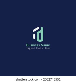 TD logo DT icon vector