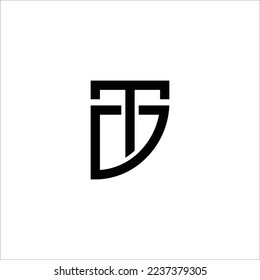 Diseño de logotipo minimalista en monograma TD 