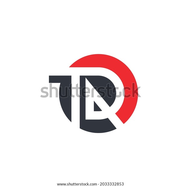 Td Trd Letter Icon Illustration Vector Stock Vector (Royalty Free ...