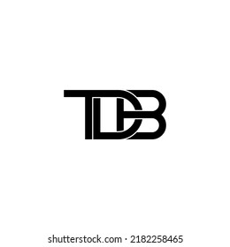 tdb letter original monogram logo design