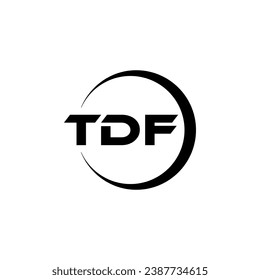 Diseño de logotipos de letras TDF, inspiración para una identidad única. Elegancia moderna y diseño creativo. Marca tu éxito con el impresionante logotipo.