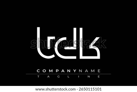 TDK abstract letter design. Modern Business Logo Design With Abstract Typography and Contemporary Style