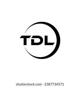 TDL Letter Logo Design, Inspiration for a Unique Identity. Modern Elegance and Creative Design. Watermark Your Success with the Striking this Logo.