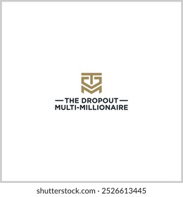 Logotipo de tres letras de TDM, Plantilla creativa del Vector del diseño del logotipo de la forma. marca de la letra, marca de la palabra, símbolo del monograma 