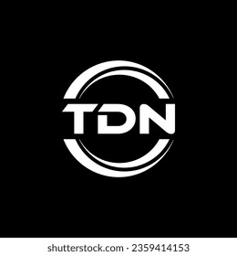 TDN Logo Design, Inspiration for a Unique Identity. Modern Elegance and Creative Design. Watermark Your Success with the Striking this Logo.